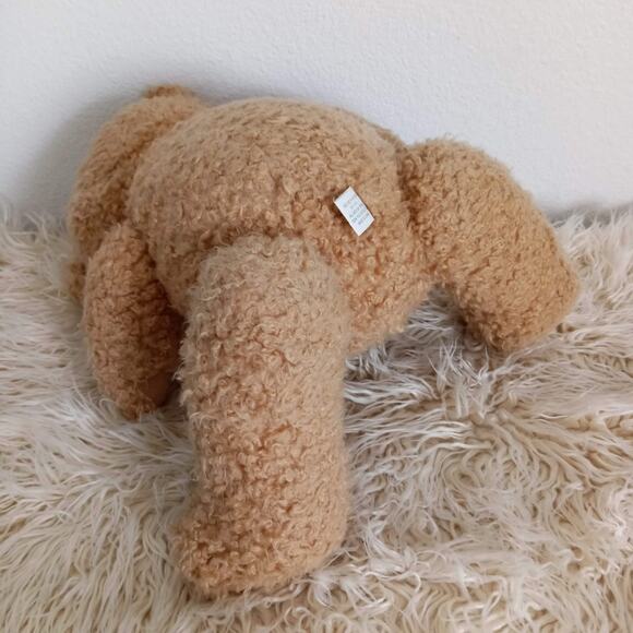 Vintage RALPH LAUREN Teddy Bear Curly Fur Jointed Rotating Brown Stuffed Plush - Picture 4 of 6